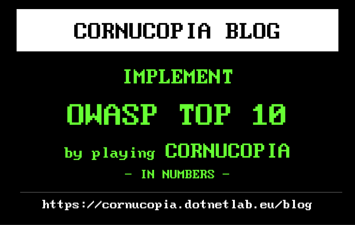 Uitgelichte afbeelding bij HOW TO: De OWASP Top 10-richtlijnen implementeren door het Cornucopia-kaartspel te spelen, in cijfers